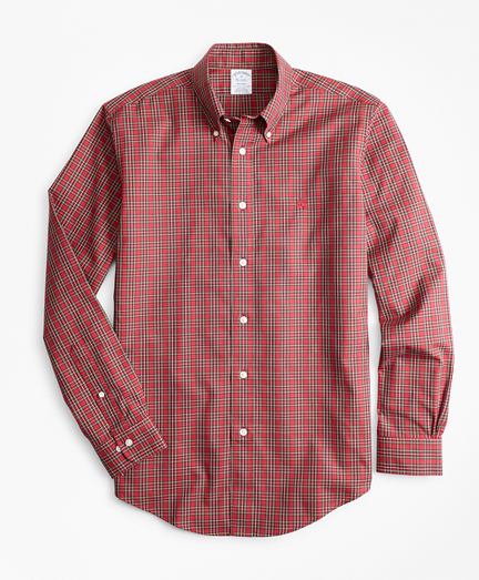 Non-Iron Regent Fit Tartan Sport Shirt
