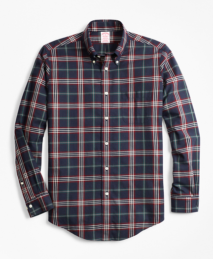 Non-Iron Madison Fit Signature Tartan Sport Shirt