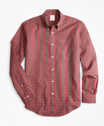 Non-Iron Madison Fit Tartan Sport Shirt