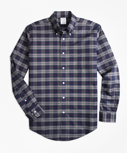 Non-Iron Regent Fit Plaid Sport Shirt