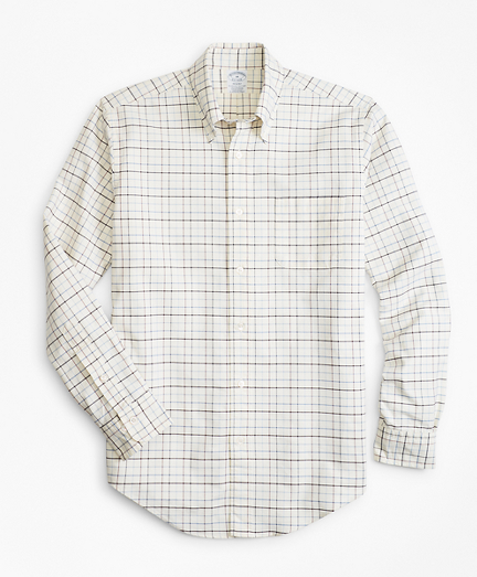 Regent Fit Oxford Windowpane Sport Shirt