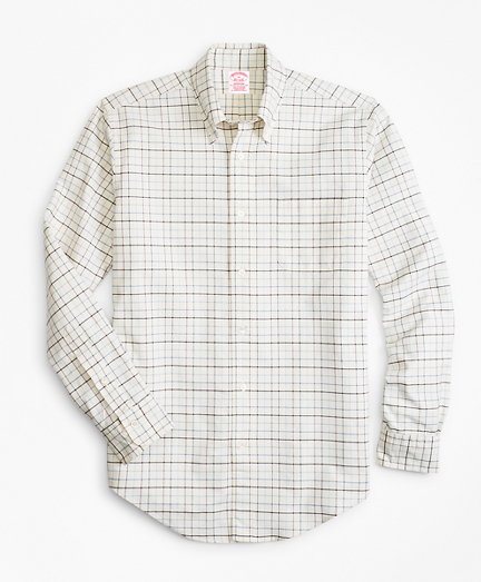 Madison Fit Oxford Windowpane Sport Shirt