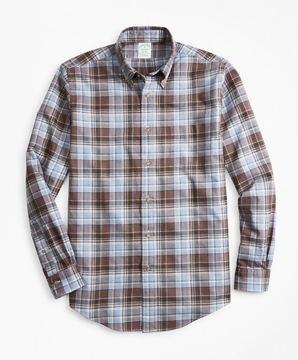 Milano Fit Plaid Flannel Sport Shirt