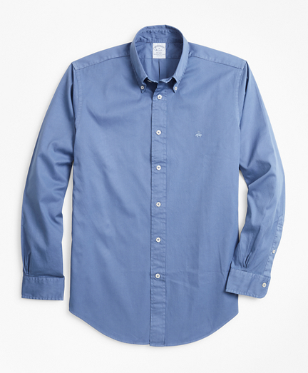 Regent Fit Garment-Dyed Twill Sport Shirt