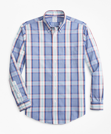 Non-Iron Regent Fit Multi-Plaid Sport Shirt