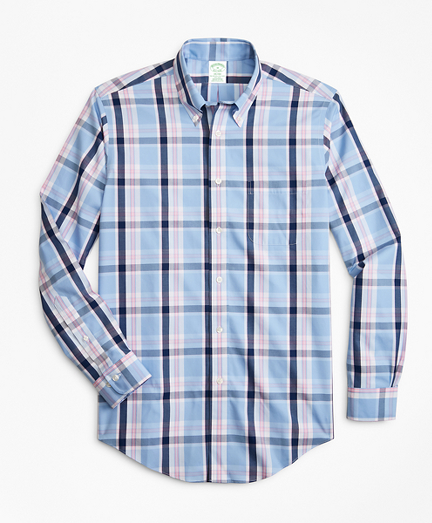 Non-Iron Milano Fit Bold Plaid Sport Shirt