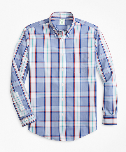 Non-Iron Milano Fit Multi-Plaid Sport Shirt