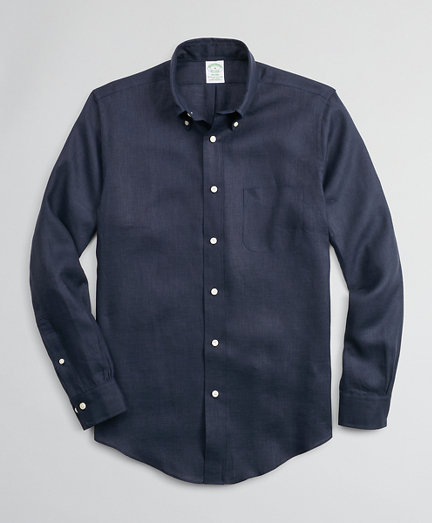 Milano SlimFit Sport Shirt, Irish Linen Brooks Brothers