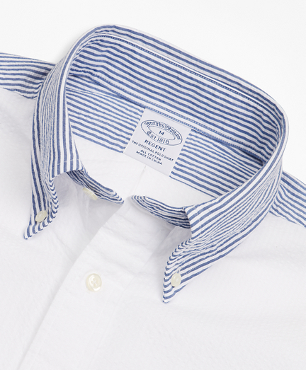 brooks brothers seersucker shirt