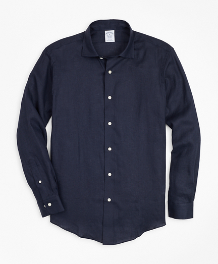 brooks brothers linen shirt