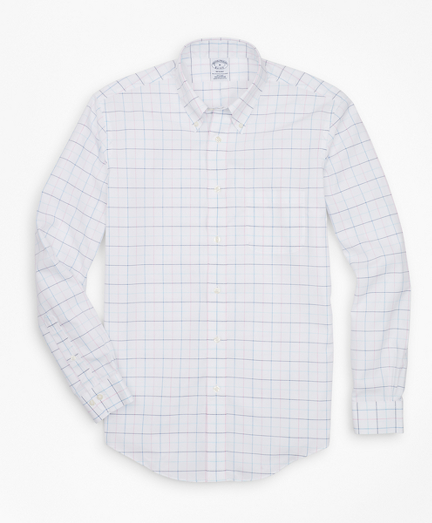 Non-Iron Regent Fit Multi-Windowpane Sport Shirt