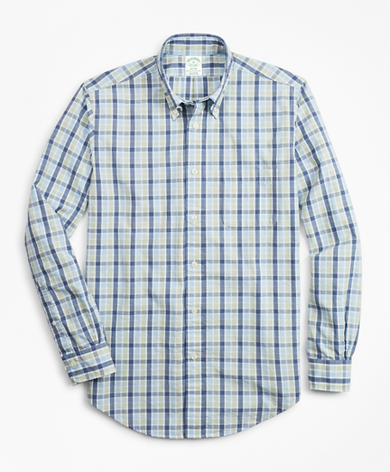 Milano Fit Plaid Seersucker Sport Shirt - Brooks Brothers