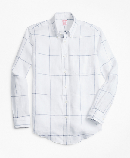 brooks brothers linen shirt