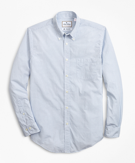 Luxury Collection Madison Classic-Fit Sport Shirt, Button-Down Collar Geo Print