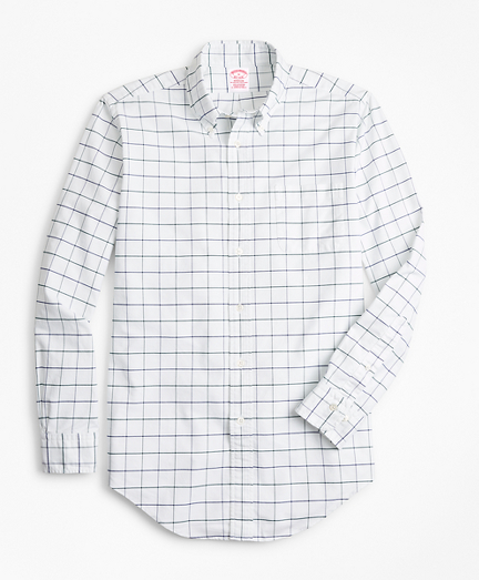 Madison Fit Oxford Windowpane Sport Shirt