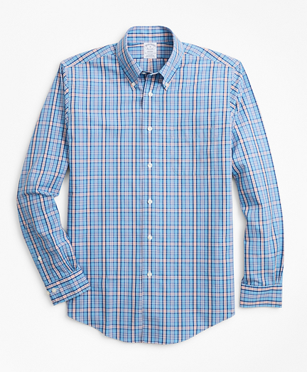 Non-Iron Regent Fit Heathered Check Sport Shirt