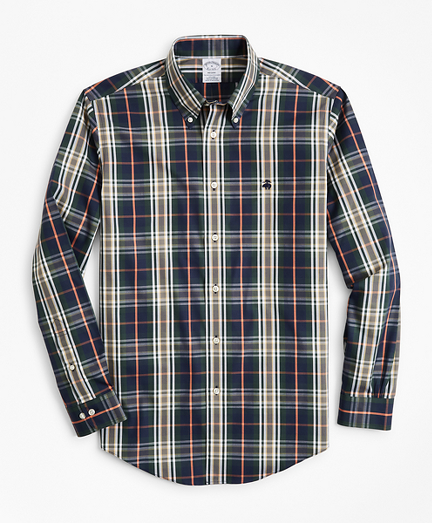 Non-Iron Regent Fit Multi-Plaid Sport Shirt
