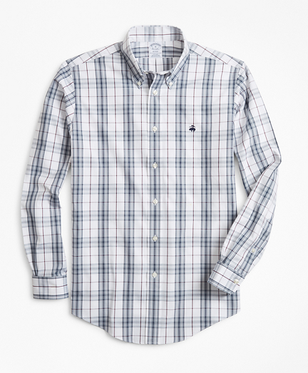 Non-Iron Regent Fit Plaid Sport Shirt