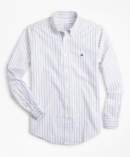 Non-Iron Regent Fit Stripe Dobby Sport Shirt