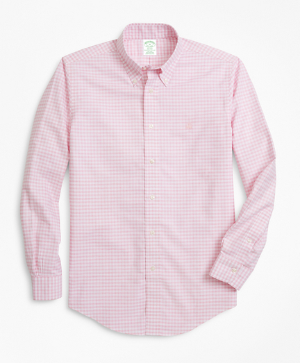 Non-Iron Milano Fit Heathered Gingham Sport Shirt