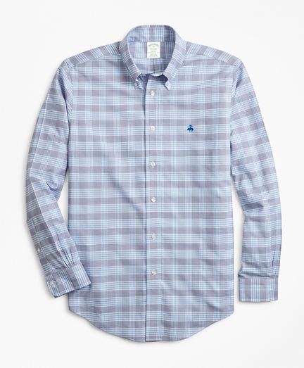 Non-Iron Milano Fit Glen Plaid Sport Shirt