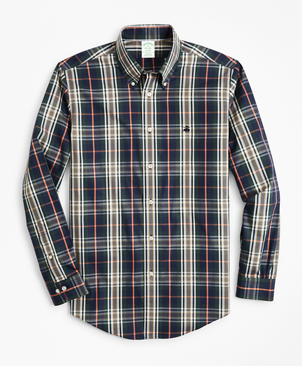 Non-Iron Milano Fit Multi-Plaid Sport Shirt