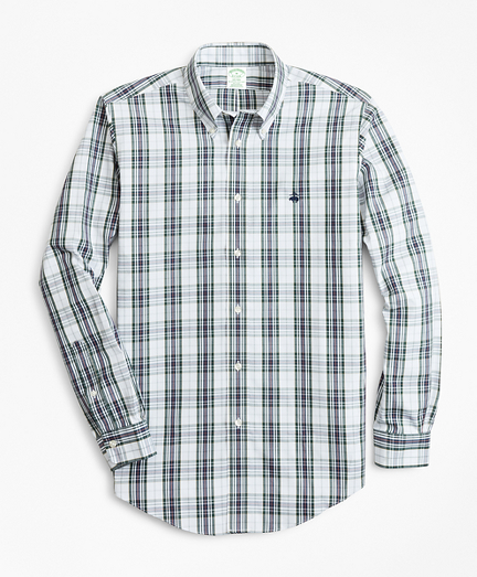 Non-Iron Milano Fit Plaid Sport Shirt