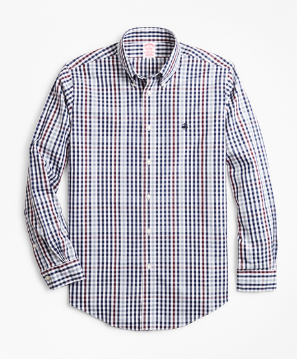 Non-Iron Madison Fit Multi-Gingham Sport Shirt