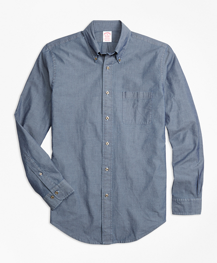 Madison Fit Indigo Chambray Sport Shirt
