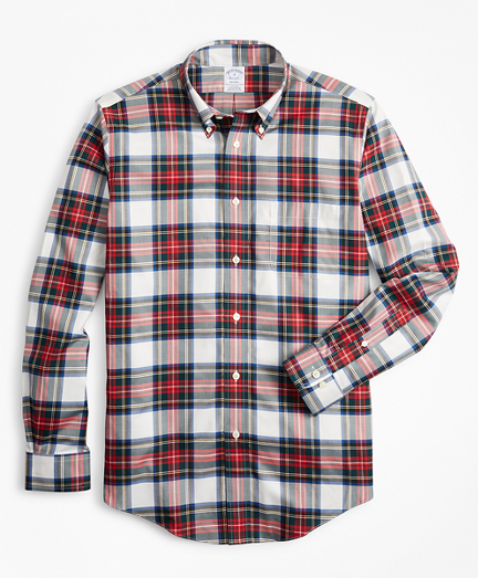 Non-Iron Regent Fit Tartan Sport Shirt