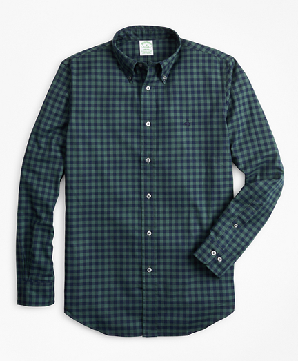 Milano Fit Brushed Gingham Sport Shirt
