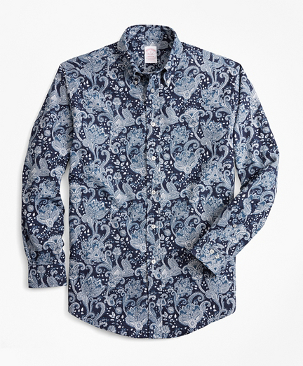 Madison Fit Paisley Flannel Sport Shirt