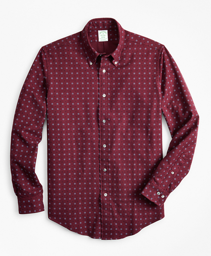 Milano Fit Foulard Print Flannel Sport Shirt