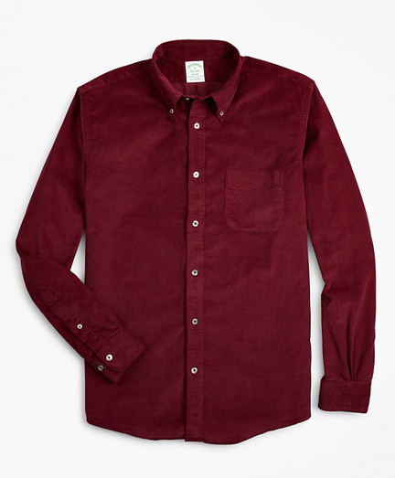 Milano Fit Garment-Dyed Corduroy Sport Shirt