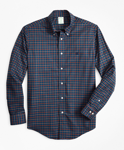 Non-Iron Milano Fit Tartan Sport Shirt