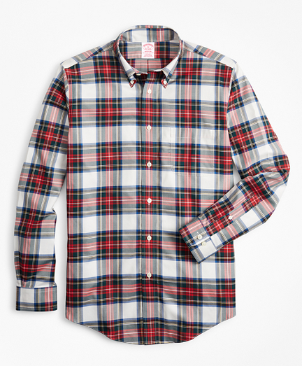 Non-Iron Madison Fit Tartan Sport Shirt
