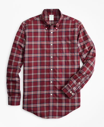 Non-Iron Milano Fit Signature Tartan Sport Shirt
