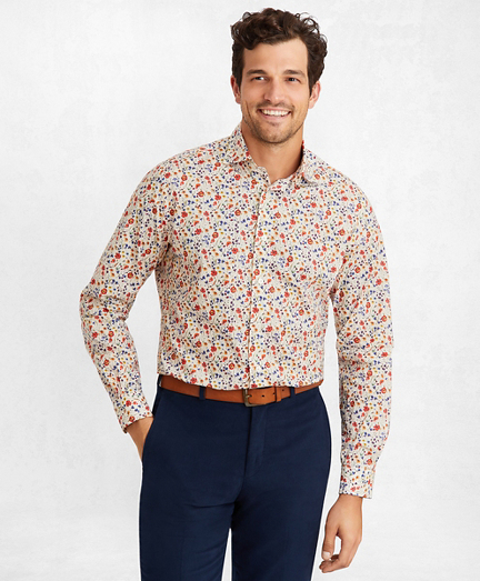 Golden Fleece&reg; Regent Fit Multi-Floral Sport Shirt