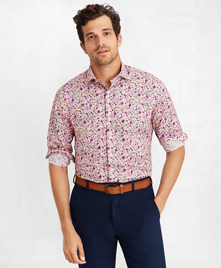 Golden Fleece&reg; Regent Fit Pink Floral Sport Shirt