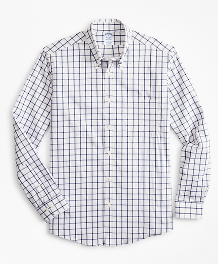 Regent Fitted Sport Shirt, Performance Series with COOLMAX&reg;, Windowpane