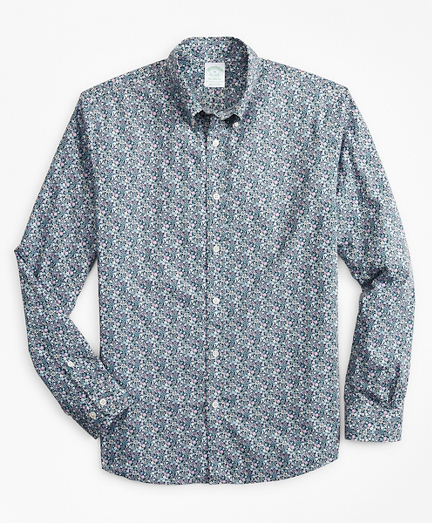 Milano Slim-Fit Sport Shirt, Floral Print
