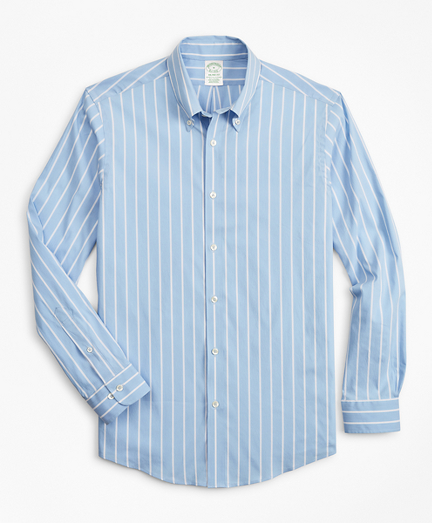 Milano Slim-Fit Sport Shirt, Performance Series with COOLMAX&reg;, Ground Stripe