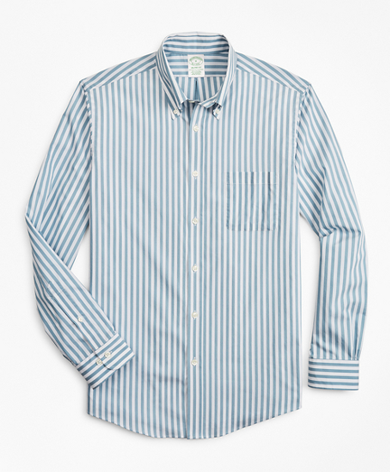 Milano Slim-Fit Sport Shirt, Performance Series with COOLMAX&reg;, Stripe