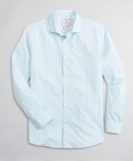Luxury Collection Milano Slim-Fit Sport Shirt, Spread Collar Stripe