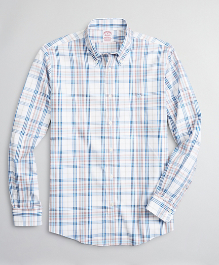 Stretch Madison Classic-Fit Sport Shirt, Non-Iron Multi-Plaid