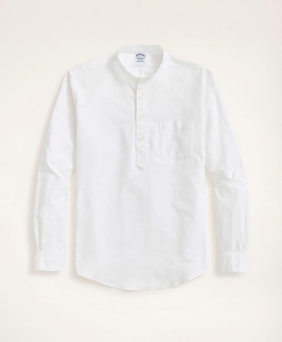 Regent Regular-Fit Cotton Oxford Popover Shirt White