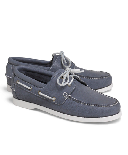 light blue boat shoes