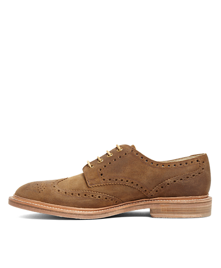 Peal & Co.® Distressed Suede Wingtips - Brooks Brothers