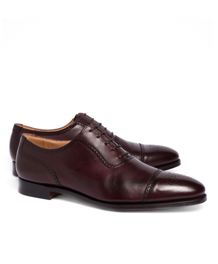 Men's Peal and Co. Burgundy Medallion 