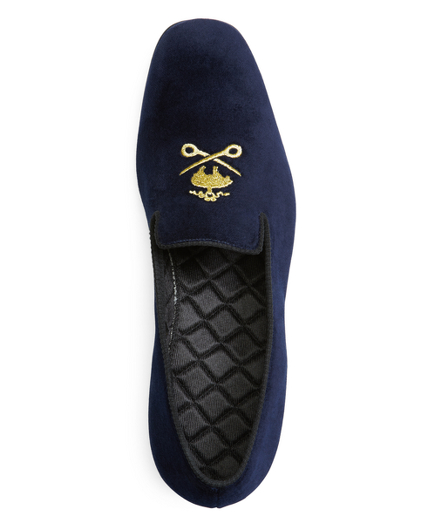 brooks brothers velvet slippers